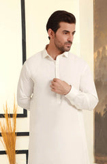 OFF WHITE BLENDED KAMEEZ SHALWAR