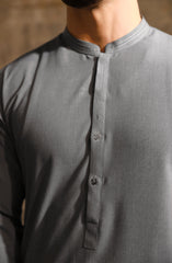 GREY BLENDED KAMEEZ SHALWAR