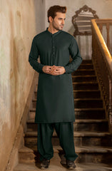 TEAL GREEN BLENDED KAMEEZ SHALWAR