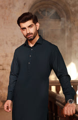 NAVY BLENDED KAMEEZ SHALWAR