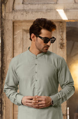 SEA GREEN BLENDED KAMEEZ SHALWAR