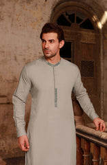 LATTE BLENDED EMBROIDERED KAMEEZ SHALWAR