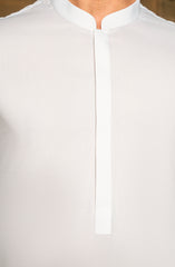SUMMER'25 MEN KAMEEZ SHALWAR WHITE