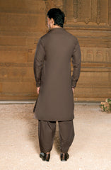 SUMMER'25 EMBROIDERED MEN KAMEEZ SHALWA OAK
