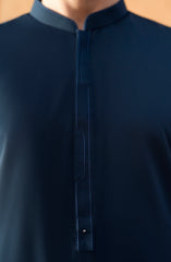 NAVY BLUE BLENDED KAMEEZ SHALWAR