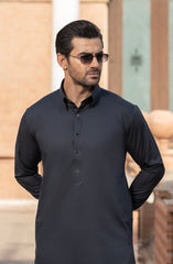 DARK-GREY BLENDED KAMEEZ SHALWAR