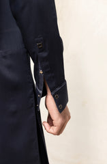 NAVY BLENDED KAMEEZ SHALWAR