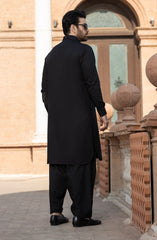 BLACK BLENDED KAMEEZ SHALWAR