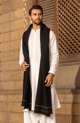 WINTER'23 MEN SHAWL FORMAL BLACK