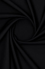 BLACK BLENDED UNSTITCHED