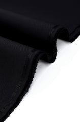 BLACK BLENDED UNSTITCHED