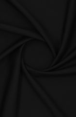 BLACK BLENDED UNSTITCHED