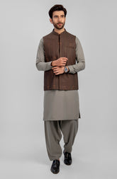 WINTER'23 MEN WAISTCOAT FORMAL LIGHT OLIVE