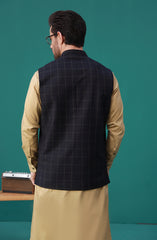 WINTER'23 MEN WAISTCOAT FORMAL BLACK