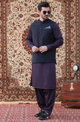 PRE WINTER'23 MEN WAISTCOAT PLAIN NAVY BLUE