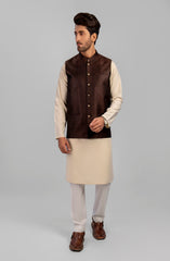 BROWN PLAIN WAISTCOAT