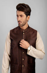 BROWN PLAIN WAISTCOAT