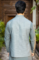 GREEN BLENDED WAISTCOAT