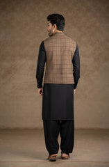 PRE WINTER'23 MEN WAISTCOAT PLAIN BRONZE