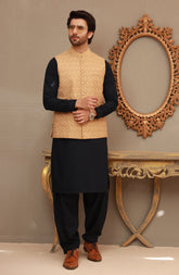 MEN WAISTCOAT FORMAL BEIGE