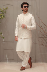 WINTER'22 MEN WAISTCOAT OFF WHITE