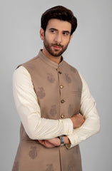 WINTER'23 MEN WAISTCOAT FORMAL FAWN