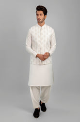 WINTER'23 MEN WAISTCOAT FORMAL WHITE