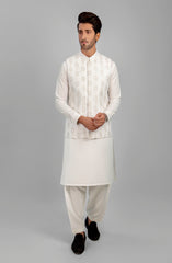 WINTER'23 MEN WAISTCOAT FORMAL WHITE