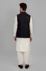 WINTER'23 MEN WAISTCOAT FORMAL BLACK