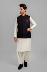 WINTER'23 MEN WAISTCOAT FORMAL BLACK