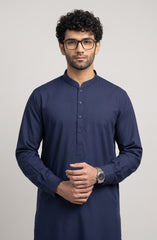 NAVY BLENDED KAMEEZ SHALWAR