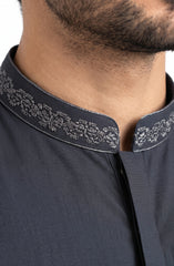 TEAL-GREEN BLENDED EMBROIDERED KAMEEZ SHALWAR