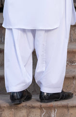 WHITE 100%COTTON SHALWAR