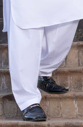 WHITE 100%COTTON SHALWAR