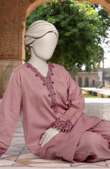 EMBROIDERED CROSS HATCH 2PCS UNSTITCHED