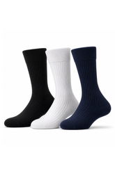 MUSAFIR COMFORT CREW SOCKS (PACK OF 3)