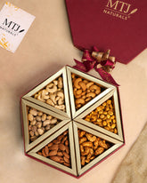 HEXAGONAL MIX DRY FRUIT GIFT BOX