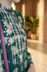 EMBROIDERED PRINTED CAMBRIC STITCHED 3 PIECE