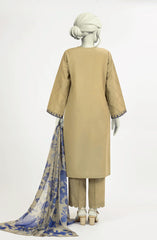 EMBROIDERED CAMBRIC 3PCS UNSTITCHED
