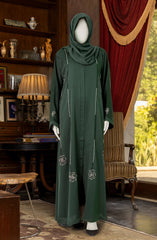 ROSES EMBROIDERY ABAYA