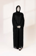 BLACK GLITTER ABAYA
