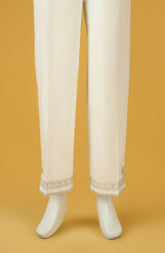 EMBROIDERED STITCHED CAMBRIC TROUSER