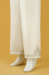 EMBROIDERED STITCHED CAMBRIC TROUSER