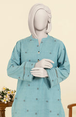 JACQUARD WOMEN STITCHED 1PC KURTI