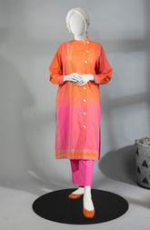 JACQUARD WOMEN STITCHED 1PC KURTI