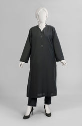 MONOCHROME'23 BLACK DAHLIA CAMBRIC 1PC KURTI