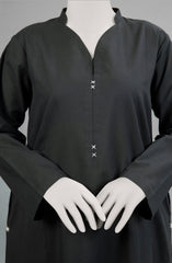 MONOCHROME'23 BLACK DAHLIA CAMBRIC 1PC KURTI