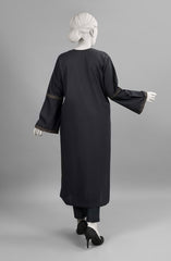 MONOCHROME'23 TRICORN BLACK EMBROIDERED CAMBRIC 1PC KURTI