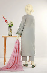 FESTIVE'23 EMBROIDERED MOUNTAIN GRAY STITCHED 3PC SUIT