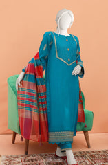 FESTIVE'23 EMBROIDERED TRIBAL STEM STITCHED 3PC SUIT